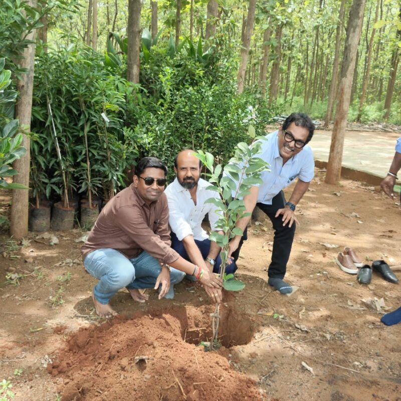 Founder Plants the First Tree of the Green Drive